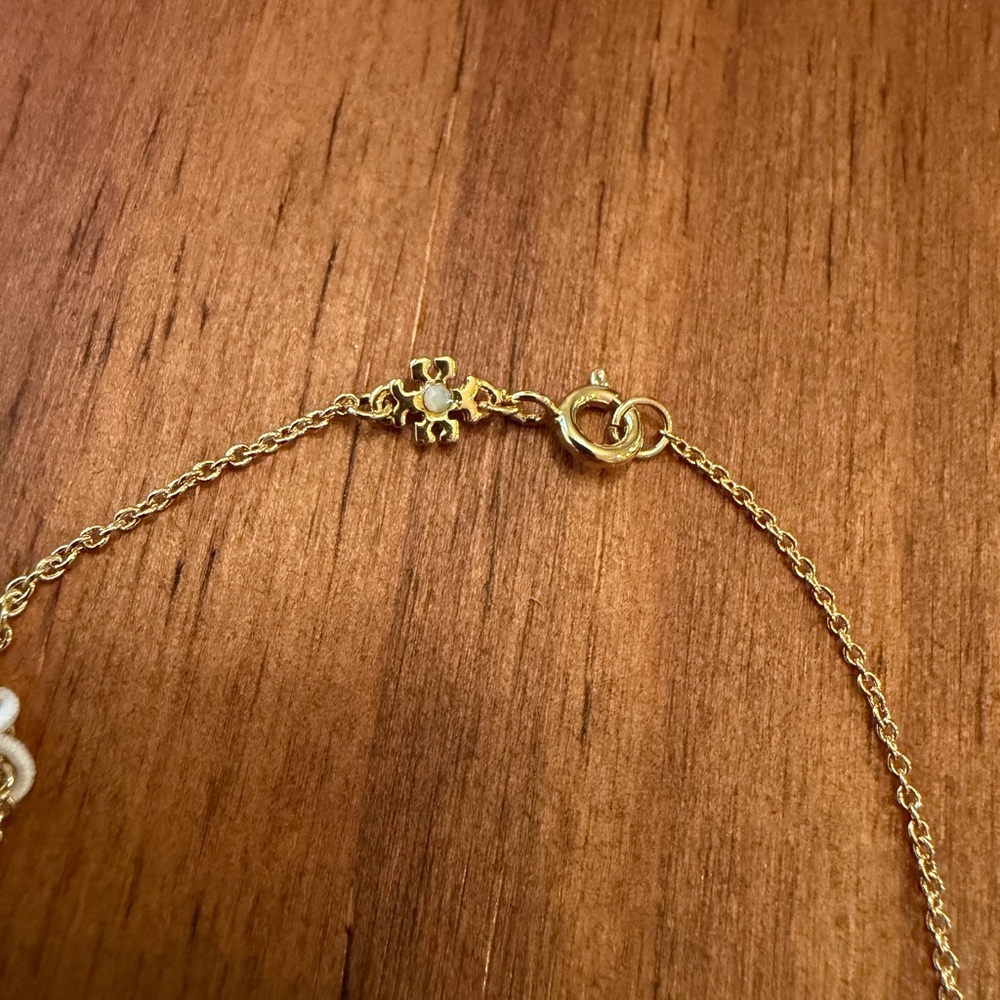 Tory Burch Gold and Black Pendant Necklace - Picture 3 of 4